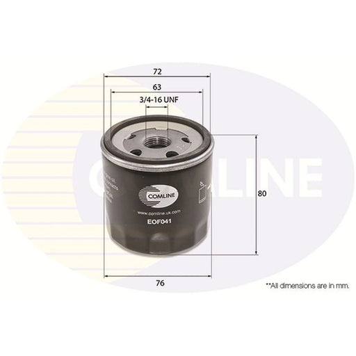 Comline Engine Oil Filter EOF041