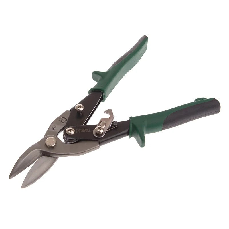 Faithfull Green Compound Aviation Snips Right Cut 250mm (10in) - FAIAS10G