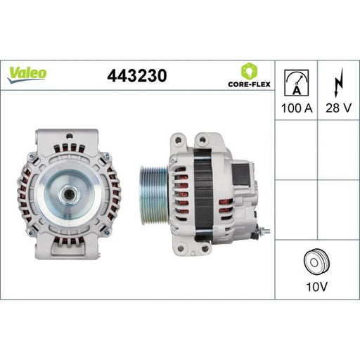 Valeo Car Alternator 12V 443230