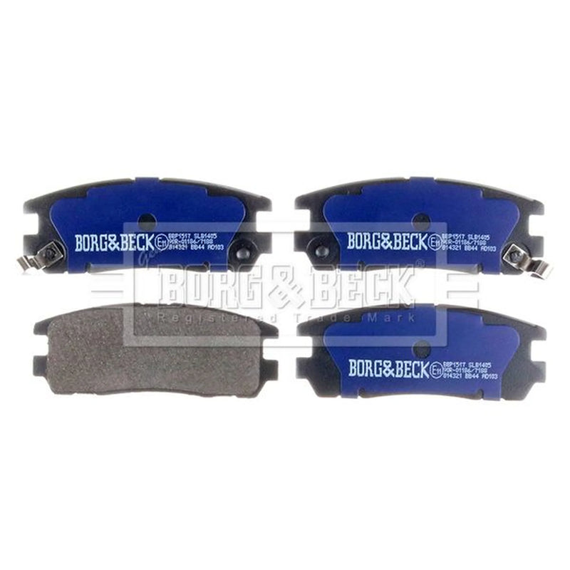 Borg & Beck 4 x Rear Brake Pad Set BBP1517