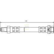NAPA Brake Hydraulic Hose Line Rear NBH1434
