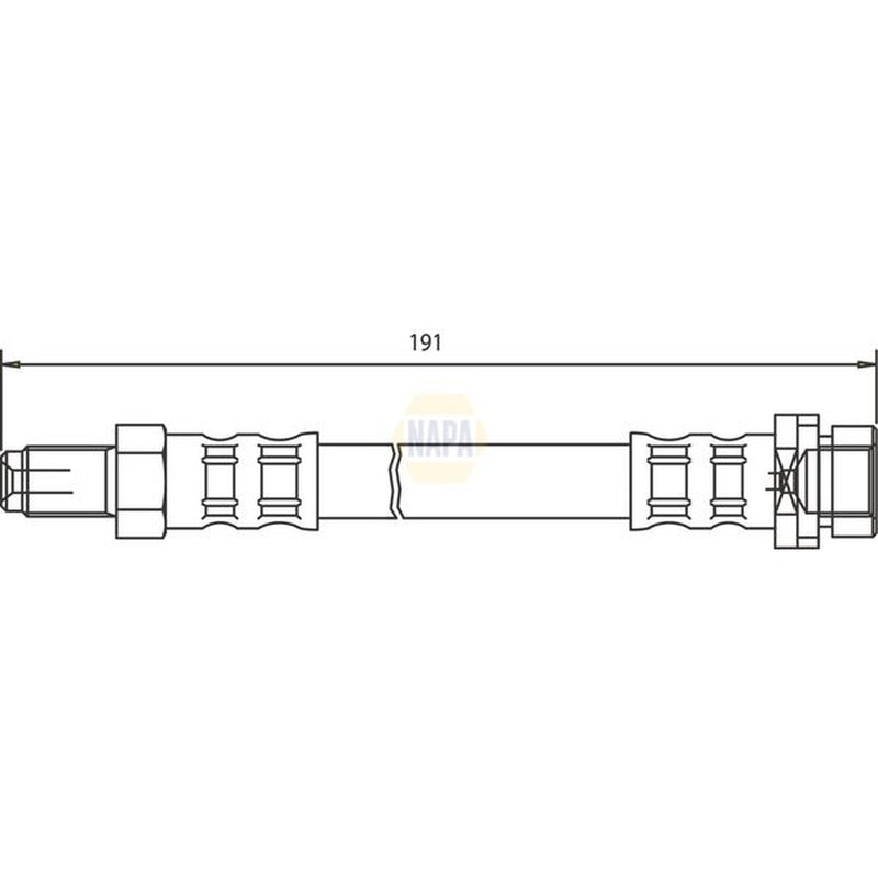 NAPA Brake Hydraulic Hose Line Rear NBH1434