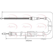Apec Handbrake Cable Left Rear CAB1120