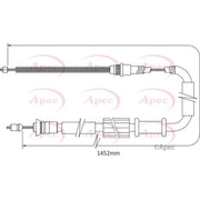 Apec Handbrake Cable Left Rear CAB1120