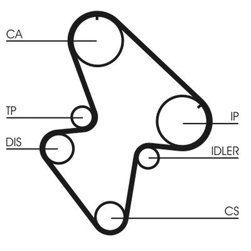 Continental CTAM Timing Belt Kit with Rollers CT710K1