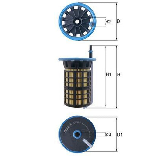 Mahle Fuel Filter Element KX 515