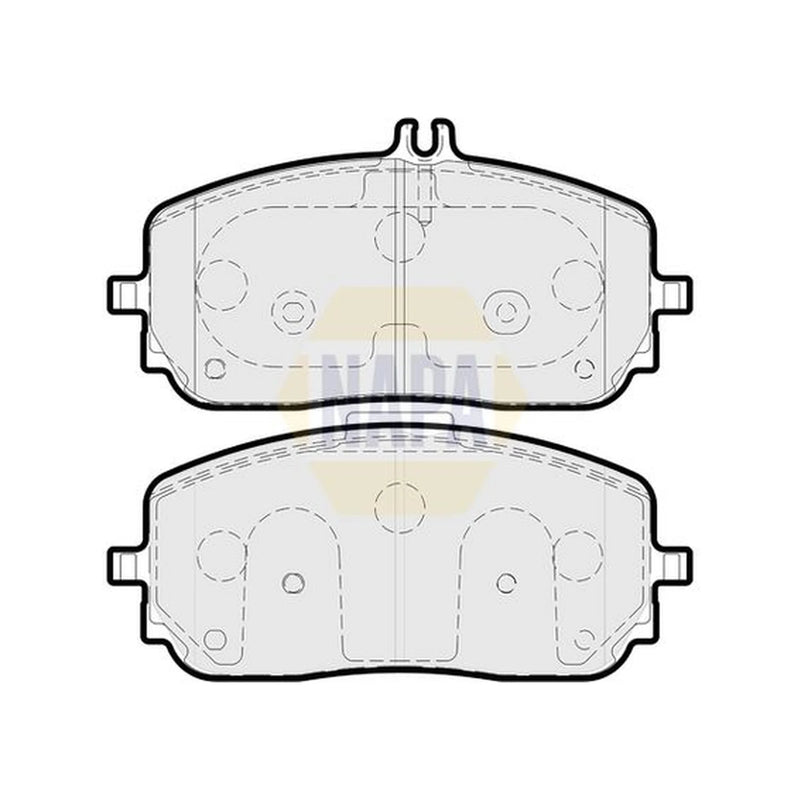 NAPA Front Brake Pad Set NBP1671