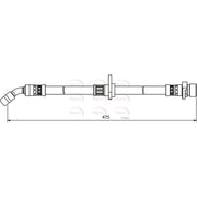 Apec Brake Hydraulic Hose Line Rear Right HOS3982