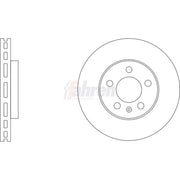 Fahren 2 x Vented Front Brake Discs FBD6952