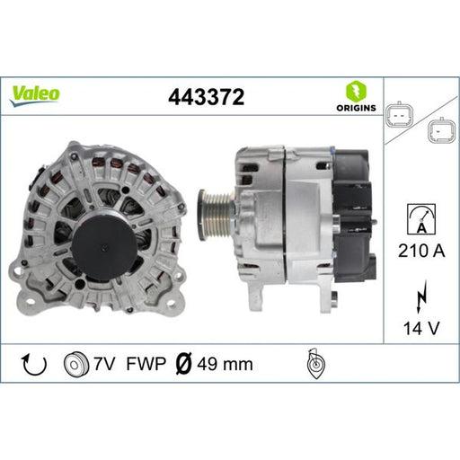Valeo Car Alternator 12V 443372