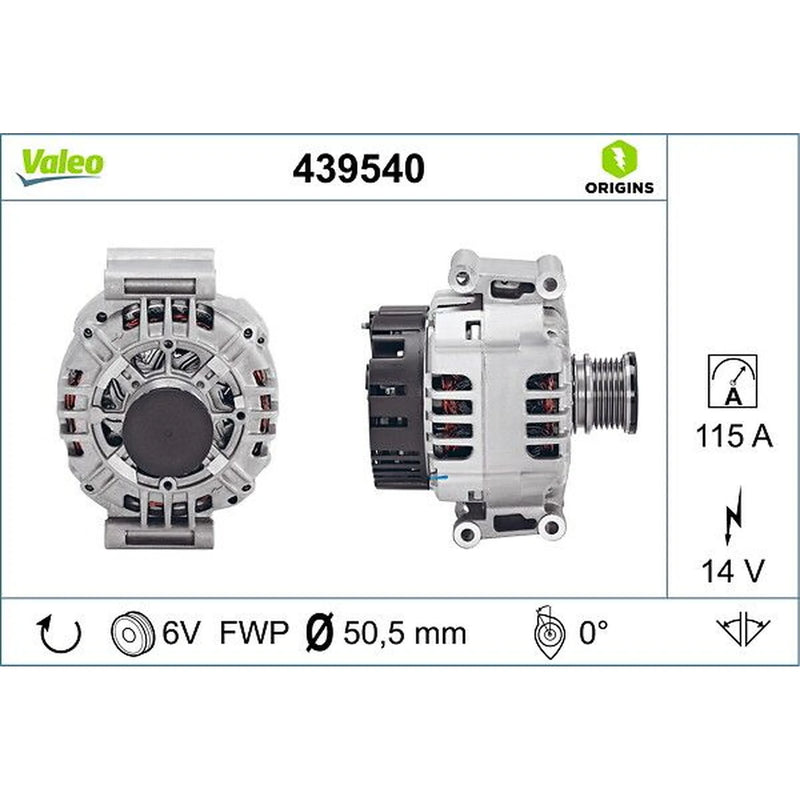 Valeo Car Alternator 12V 439540