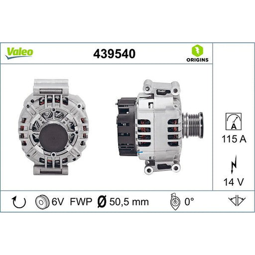 Valeo Car Alternator 12V 439540