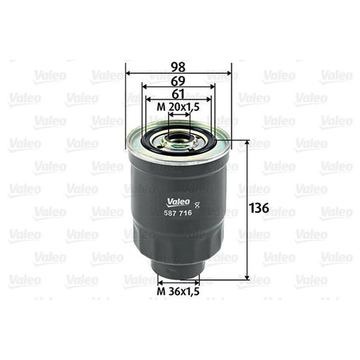 Valeo Fuel Filter Element 587716