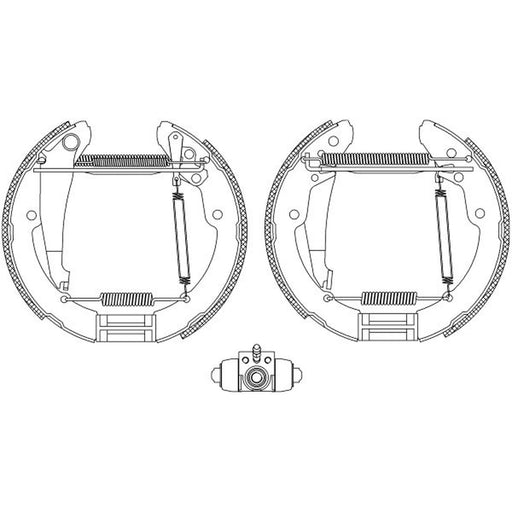 Mintex Brake Shoe Set Axle Kit MSP218