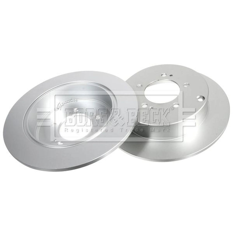 Borg & Beck 2 x Solid Rear Brake Discs BBD4763
