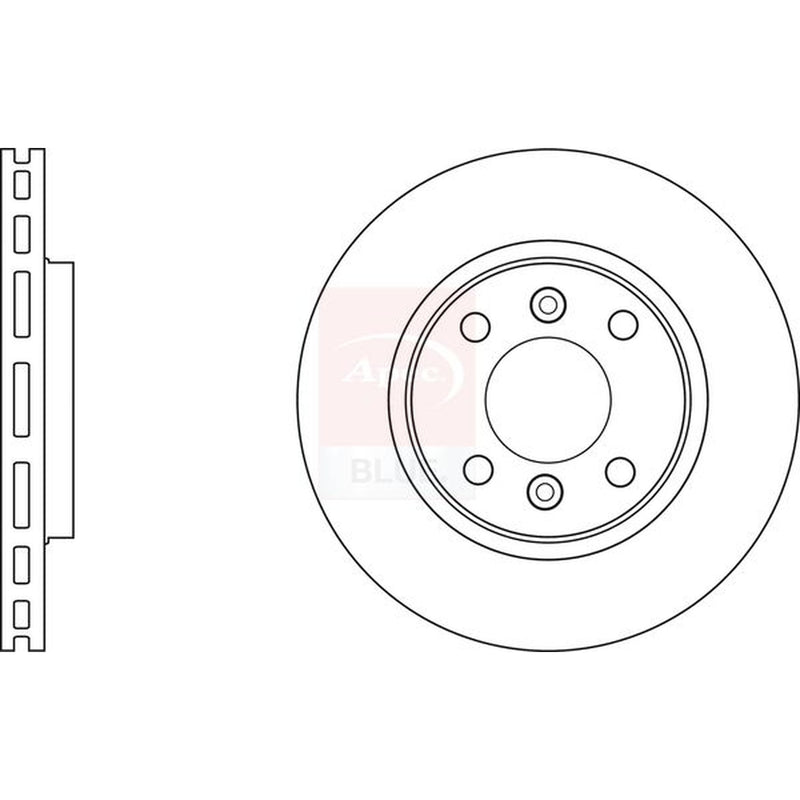 Apec 2 x Vented Front Brake Discs SDK6302