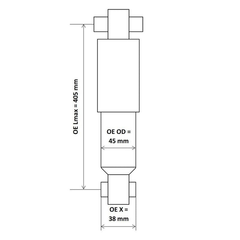 KYB Shock Absorber Damper Strut Front 6447502