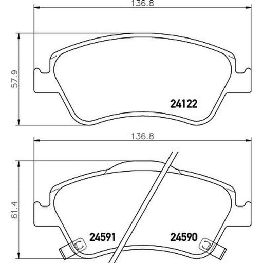 DON Front Brake Pad Set PCP1209