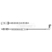 Borg & Beck Brake Pad Wear Sensor Rear BWL3093
