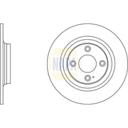 NAPA 2 x Solid Rear Brake Discs NBD5781