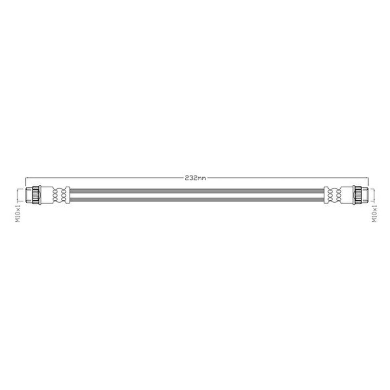 Juratek Brake Hydraulic Hose Line Rear JBH1467