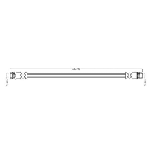 Juratek Brake Hydraulic Hose Line Rear JBH1467