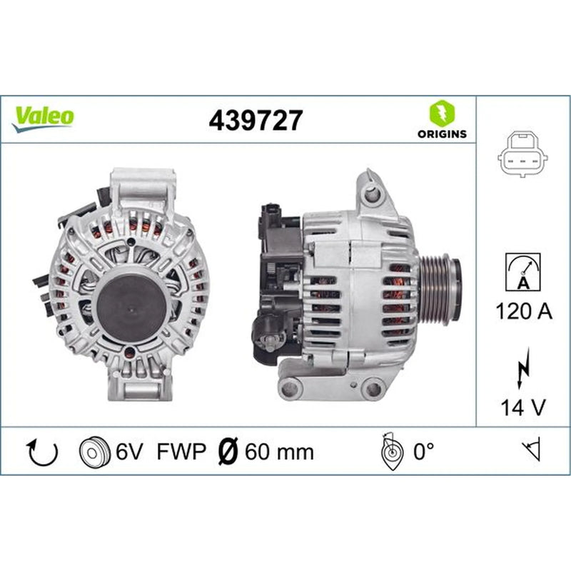 Valeo Car Alternator 12V 439727