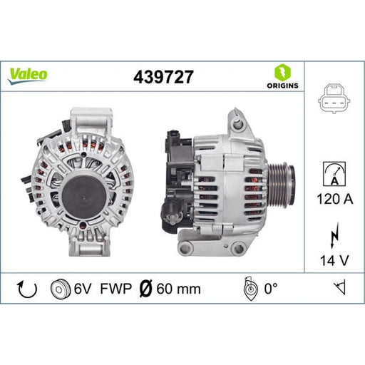 Valeo Car Alternator 12V 439727
