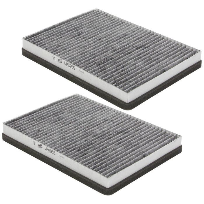 Genuine WIX Pollen Filter Carbon 2Pcs fits BMW 5 523i - 2.5 - 95-00 WP6955 Wix Filters  - Town Parts