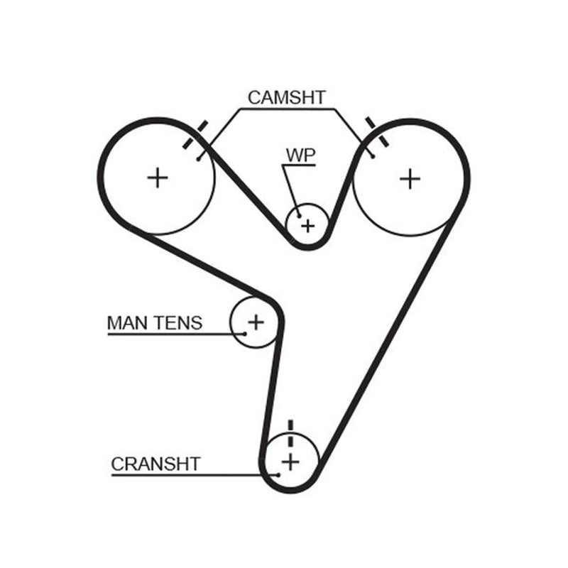 Gates Timing Belt Cambelt 197 Teeth T279