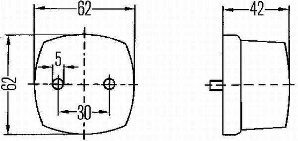 Hella 2PF 004 081-007 Position Light