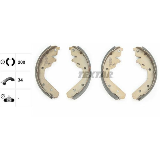 Textar Brake Shoe Set Axle Kit 91063800