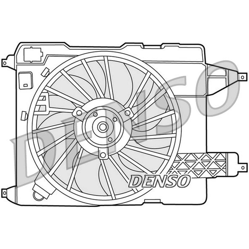 Denso Engine Cooling Fan DER23002
