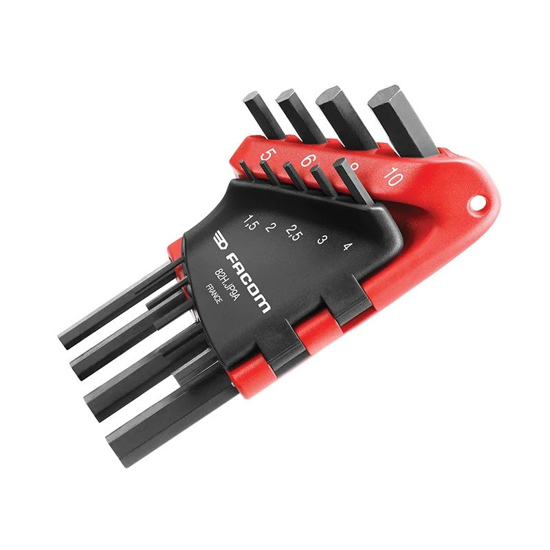 Facom 82H.JP9A Metric Hexagon Key Set, 9 Piece - 82H.JP9A