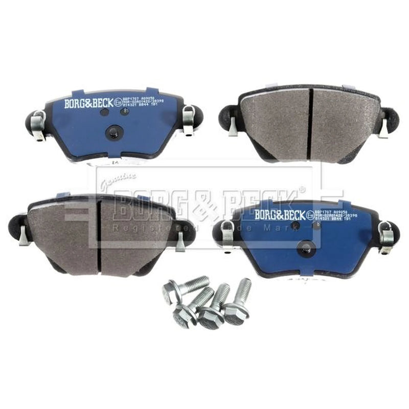 Borg & Beck 4 x Rear Brake Pad Set BBP1707