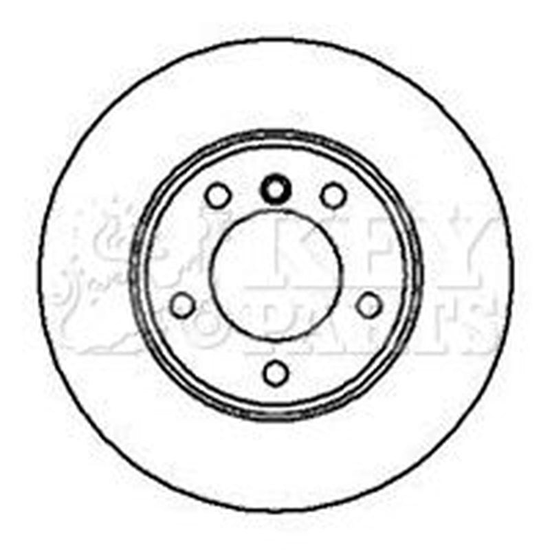 Key Parts 2 x Vented Front Brake Discs KBD4952