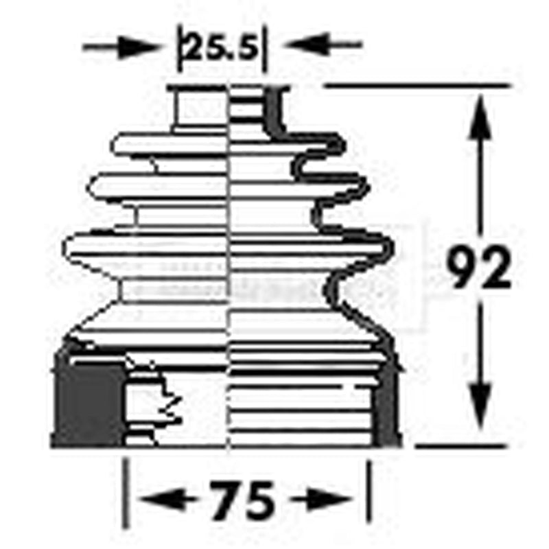 Borg & Beck Drive Shaft Bellow Kit Front Left BCB6117
