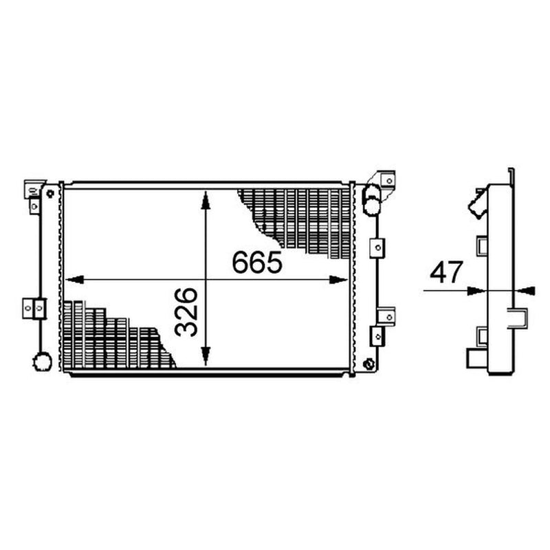 Mahle Engine Radiator CR 205 000S