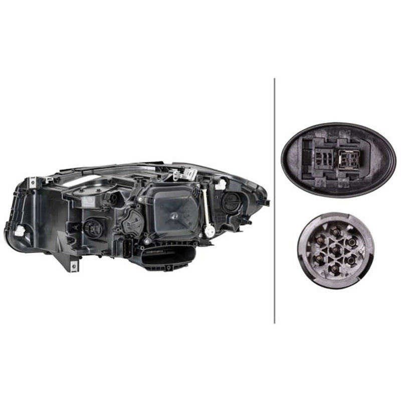 Hella Headlight Headlamp D1S (gas discharge tube) Right 1EL 011 087-721