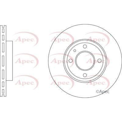 Apec Brake Disc Front Fits Kia Picanto Apec  - Town Parts