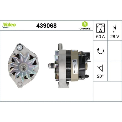 Valeo Car Alternator 12V 439068