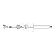 Apec Brake Hydraulic Hose Line Front HOS4474