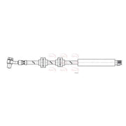 Apec Brake Hydraulic Hose Line Front HOS4474