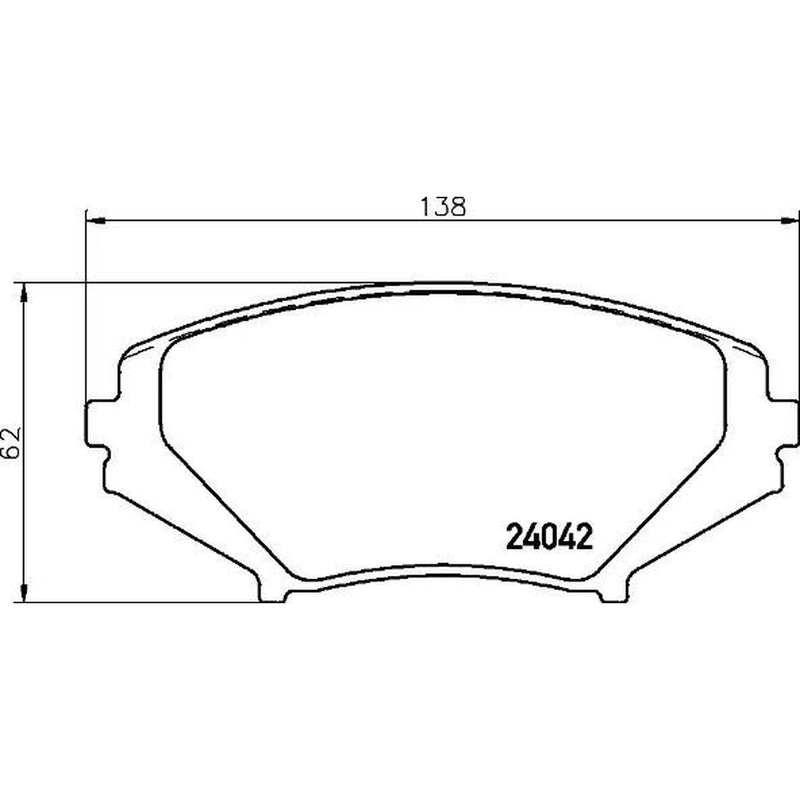 Brembo 4 x Front Brake Pad Set P49034