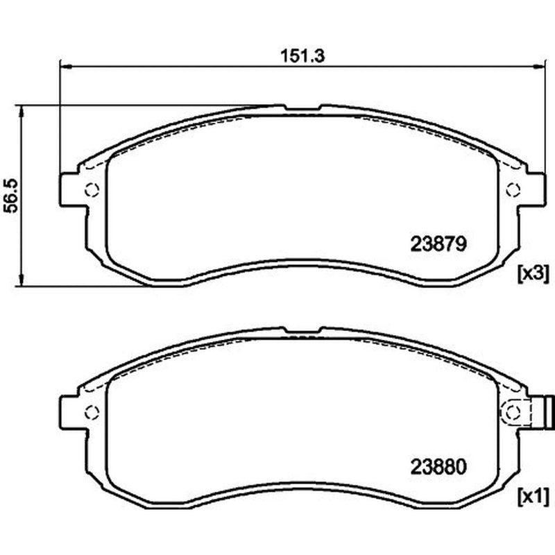 DON Front Brake Pad Set PCP1947