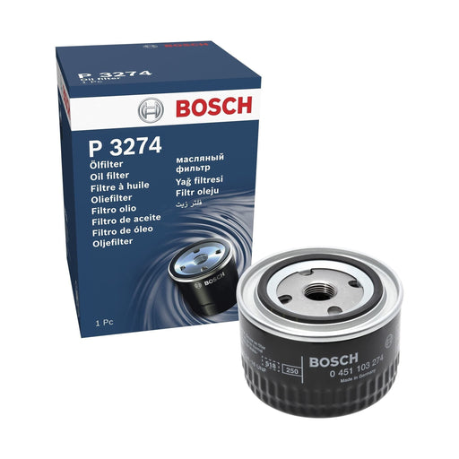 Genuine Bosch Car Oil Filter P3274 Fits Lada Niva - 1.7 - 96-02 0451103274 Bosch  - Town Parts