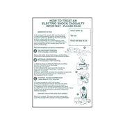Scan How To Treat An Electric Shock Casualty - PVC Sign 400 x 600mm - 4240