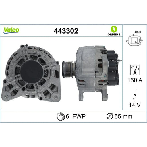 Valeo Car Alternator 12V 443302