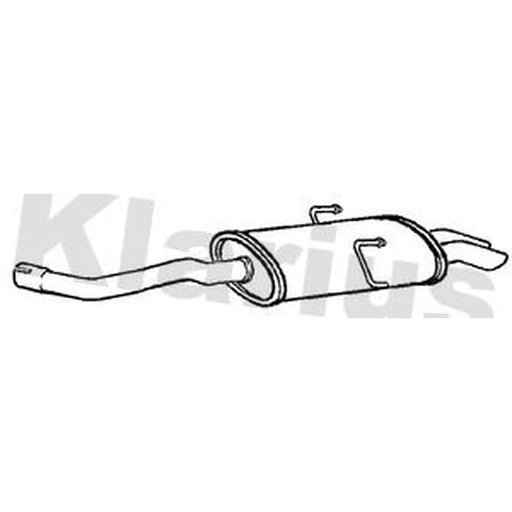 Klarius Box With Tail Pipe Rear RR323V