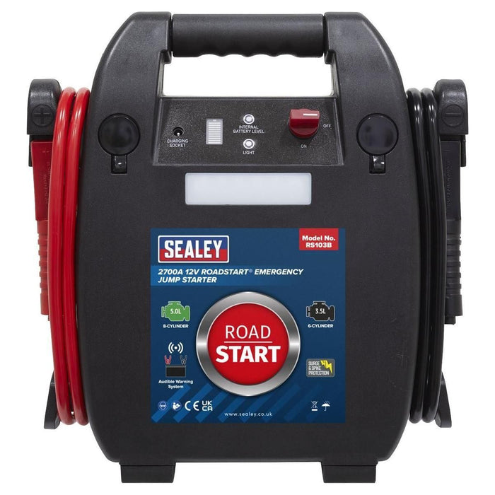 Sealey RoadStartï Emergency Jump Starter 12V 5L 8-Cylinder RS103B Sealey  - Town Parts